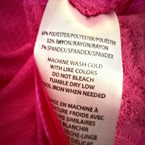 Calvin Klein Pink Long Sleeve Top - Picture 2 of 2